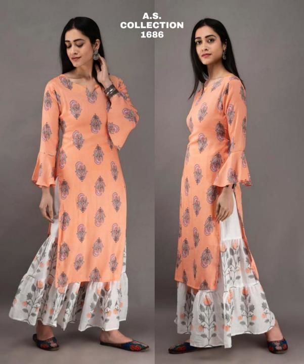 Post image *.             A.S  COLLECTION*
(Cotton Kurti With Sharara and Dupatta)

*Fabric Details : *
Stitched Organic Rayon Cotton slub Fabric  Kurti Having Designer Sleeves And Buttons On Neckline 
*Length * : 44"inchs
*Fabric  * : Rayon slub Cotton
*Size * :42-44"inchs

*Sharara * : Stitched  Pure Cotton Fabric Sharara
*Length* : 37"inchs

*Stole*: Pure organic cotton with hand block print nd four sided border

*Price * : 1049/-

(Ship Extra)

*              Ready To Dispatch *

*Dispatching Date* :Ready to dispatch

Both Hit Color Availble in Multiple 
More than 100 piece Ready