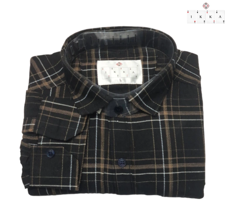 ♦️♣️1KKA♥️♠️ EXCLUSIVE CHECKERED COTTON SHIRTS FOR MEN uploaded by Kushal Jeans, Indore on 9/20/2023