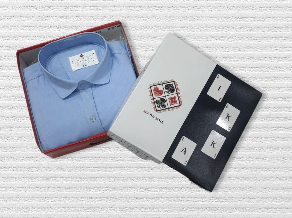 ♦️♣️1KKA♥️♠️ EXCLUSIVE SOLID COTTON MIX SHIRTS FOR MEN uploaded by Kushal Jeans, Indore on 9/20/2023