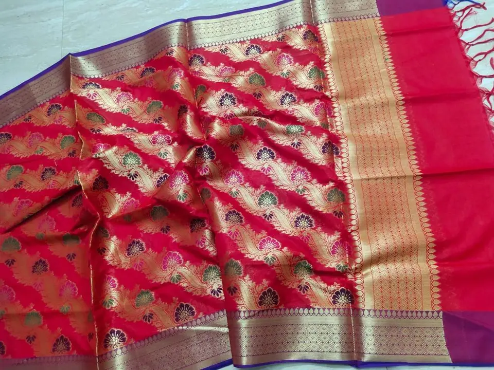 Banarsi katan silk dupatta  uploaded by Sarees and suit and dupatta dress material  on 9/20/2023