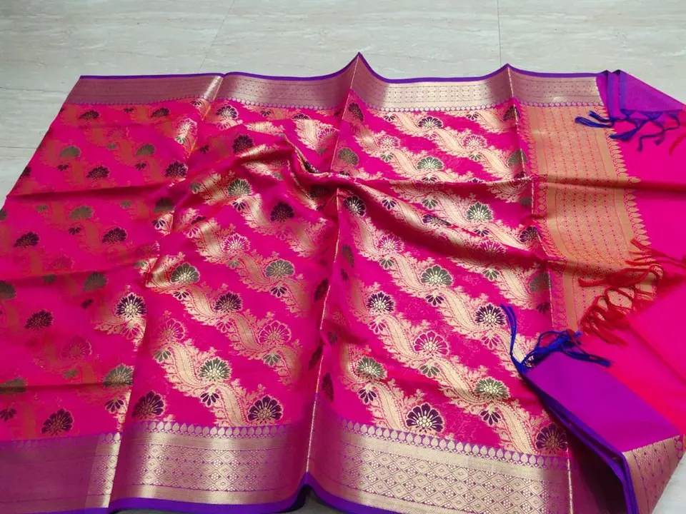 Banarsi katan silk dupatta  uploaded by Sarees and suit and dupatta dress material  on 9/20/2023