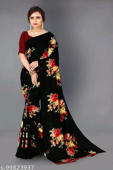 *Jivika Georgette Sarees uploaded by business on 9/20/2023