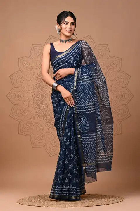 Kota doriya saree for party look|| Order by whatsapp +918875877278 || uploaded by The print house  on 9/20/2023