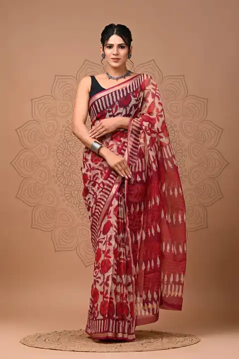 Kota doriya saree for party look|| Order by whatsapp +918875877278 || uploaded by The print house  on 9/20/2023