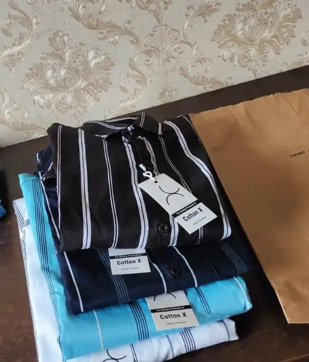 Cotton x blue lining shirt  uploaded by Cotton X - Made in India  on 9/20/2023