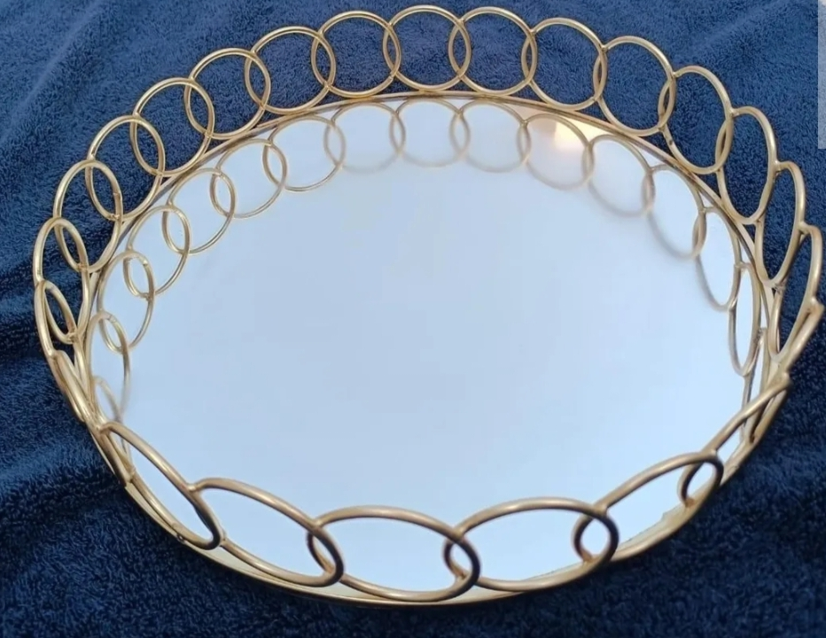 Round mirror tray uploaded by R.A.handicraft on 9/20/2023