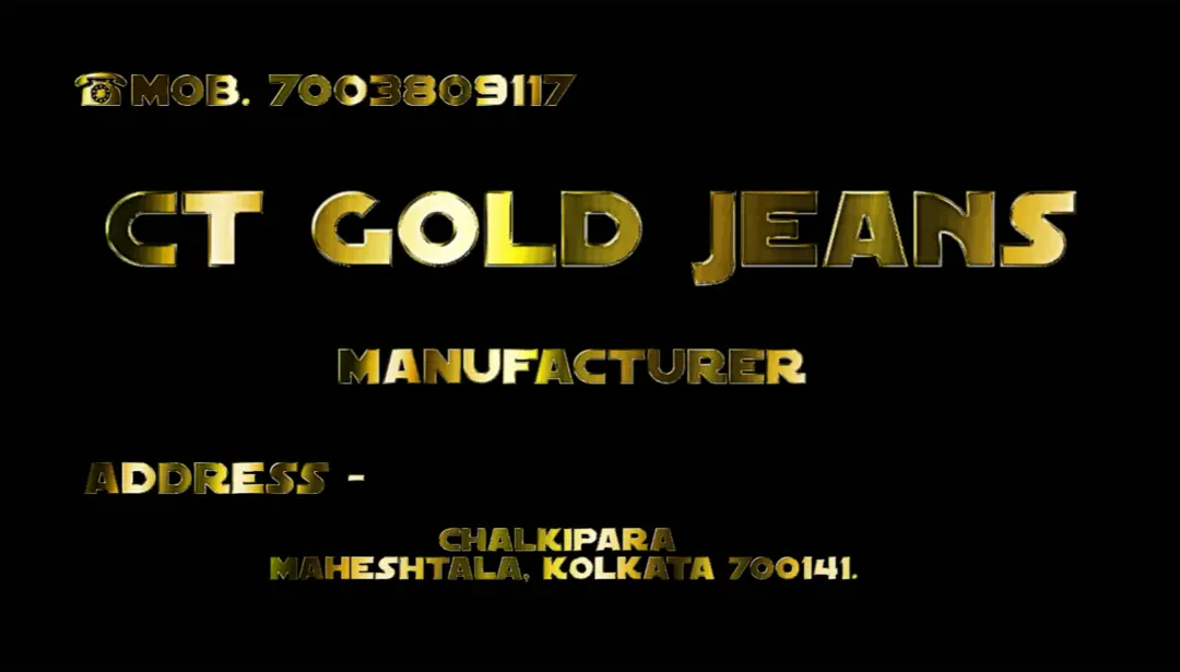 Visiting card store images of Ct Gold Jeans