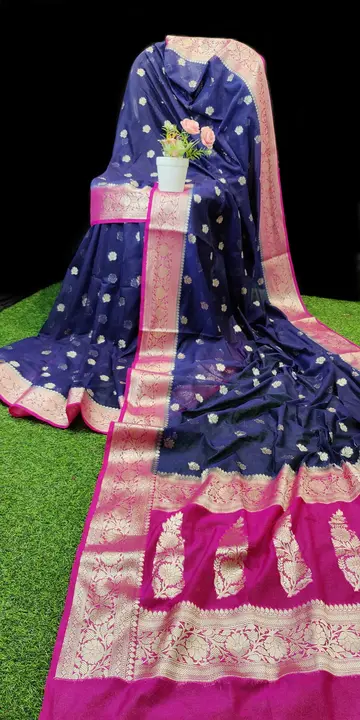 Post image Beautiful banarasi copy Khaddi chiffon georgette silk saree with plain blouse

Very light weight almond zari weaved

Note – It can be customized in any shade according to your preference 🌼

WhatsApp us to order.+916386276439