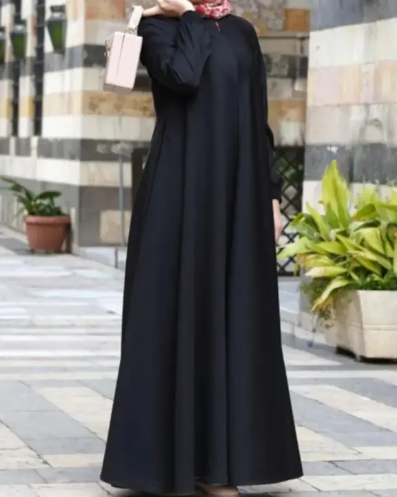 Simple Plain Abaya with Elastik sleeves without stole uploaded by business on 9/20/2023