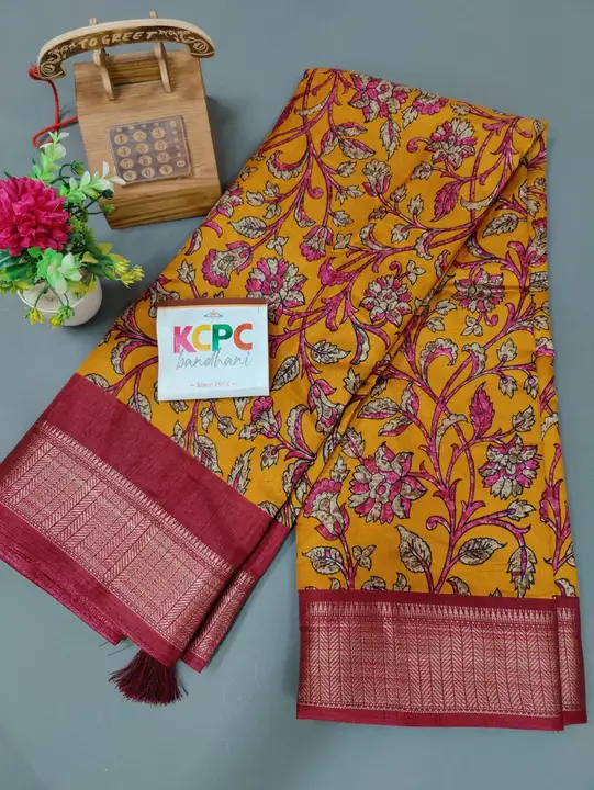 New Launching Pure Dola With Printed Design Flower Design Saree uploaded by business on 9/21/2023