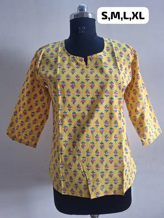 Post image Hand Block Printed Cotton Top
Cotton 60x60
Size:- Mention in the pic 

Sale price :- 250+$