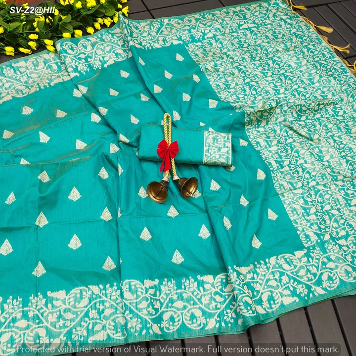 Bangalore handloom silk saree  uploaded by Suyukti fab on 9/21/2023
