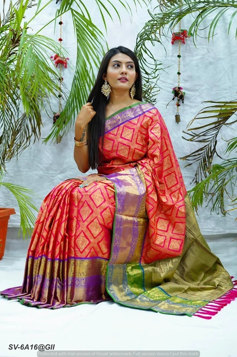 Kanjivaram silk  uploaded by Suyukti fab on 9/21/2023