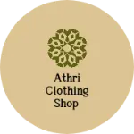 Business logo of Athri clothing shop