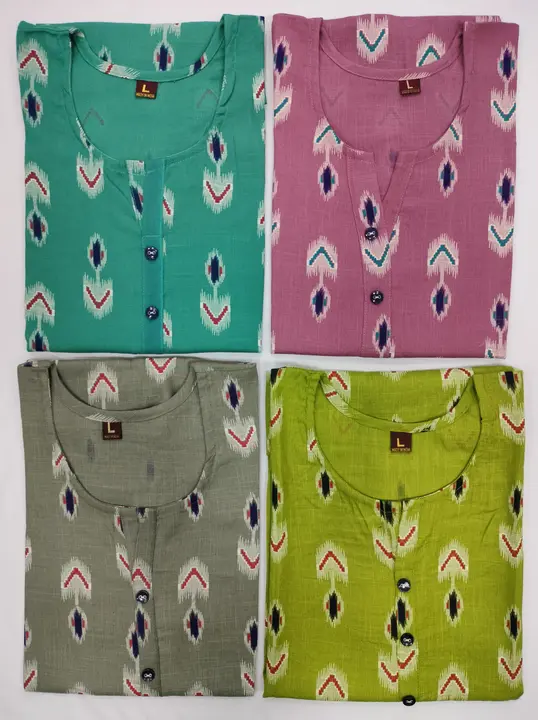 D.no:3512 ( Only Kurti )

Style: Short Kurti 

Fabric: Rayon Two Toan

Size: L

Length:30

Set: Four uploaded by NAWABI CREATION on 9/21/2023