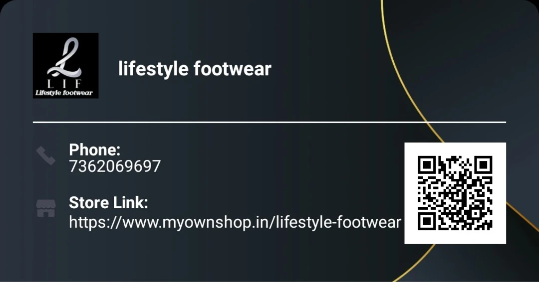 Visiting card store images of Lifestyle footwear