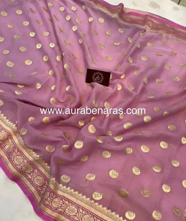 Banarasi Georgette silk saree uploaded by Hashim textiles on 9/21/2023