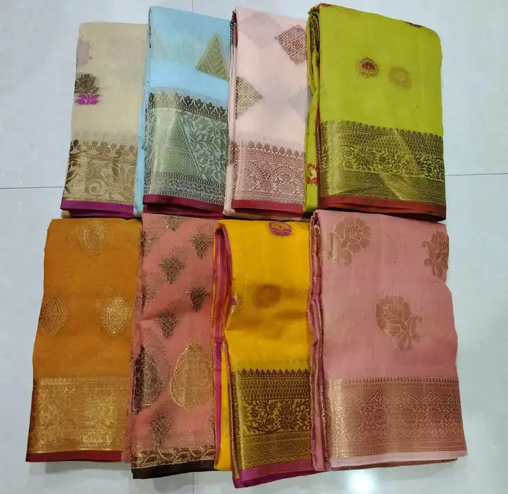 Gadwal cotton sarees  uploaded by Sv handloom on 9/21/2023