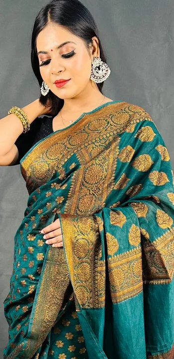 Banarasi Semi Georgette silk saree  uploaded by Hashim textiles on 9/21/2023