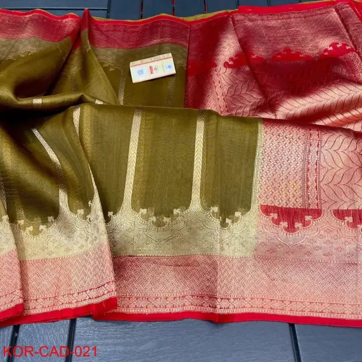 Banarasi Organza silk Sarees  uploaded by Hashim textiles on 9/21/2023