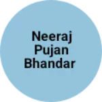 Business logo of Neeraj Pujan Bhandar