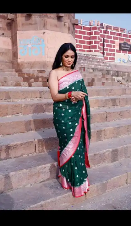 Banarasi katan khaddi Georgette silk sarees  uploaded by Hashim textiles on 9/21/2023