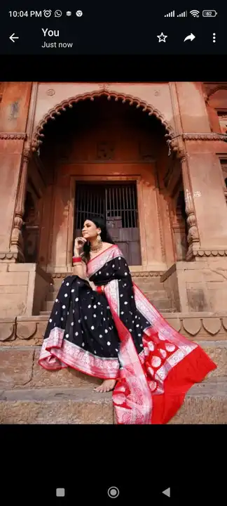 Banarasi katan khaddi Georgette silk sarees  uploaded by Hashim textiles on 9/21/2023