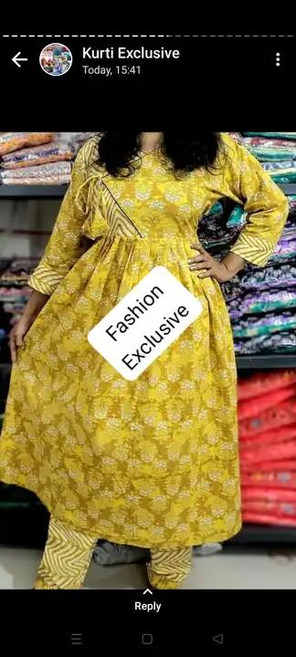 Anarkali pure cotton gown  uploaded by Fashion Exclusive Agarpara on 9/21/2023