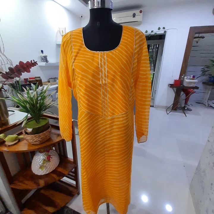 Shifon kurti yellow uploaded by Clothing peherawa boutique on 9/21/2023