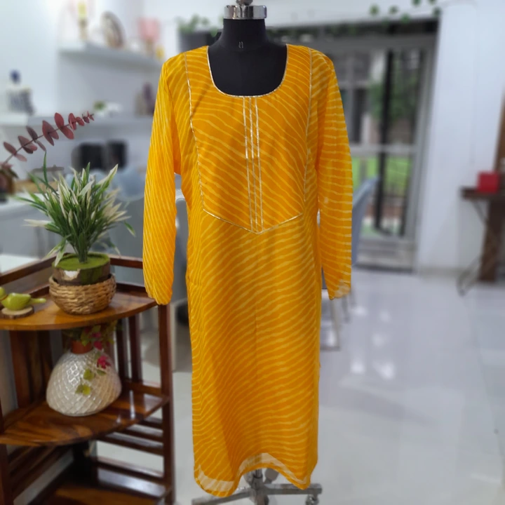 Shifon kurti yellow uploaded by Clothing peherawa boutique on 9/21/2023