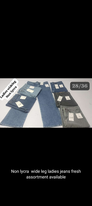 Ladies jeans wide leg  uploaded by business on 9/21/2023