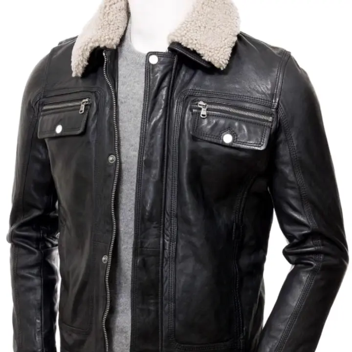 Men Leather Jacket | Handmade Black Leather Jacket Slim Fit Men's Biker leather Jacket uploaded by business on 9/22/2023