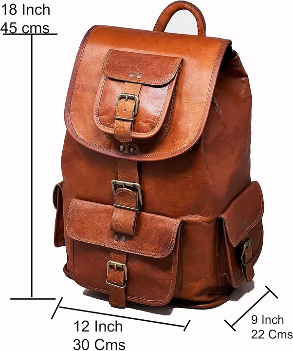 Vintage leather laptop backpack  uploaded by business on 9/22/2023