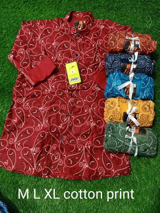 Printed heavy shirts m l xl uploaded by Shree gurudev collection / 9806507567 on 9/22/2023