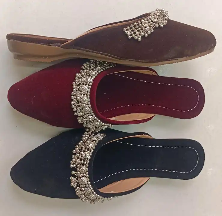Fancy Black Women Flats Slippers With buckle daily use belli Chappal For Ladies uploaded by business on 9/22/2023