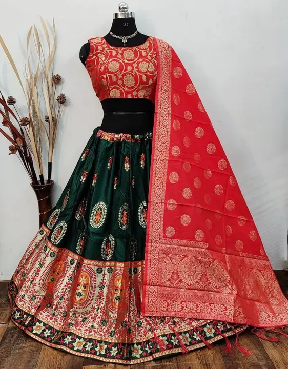 Pure Silk Designer Inner Cancan Lehenga With Banarasi Dupatta uploaded by business on 9/22/2023