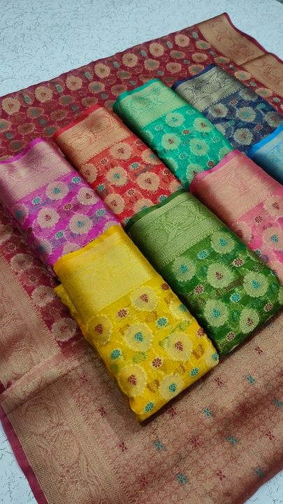 Organza saree uploaded by business on 9/22/2023