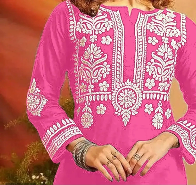 Post image Rayon Chikankari Kurta Pant Set

Size: 
M
L
XL
2XL
S

 Color: Pink

 Fabric: Rayon

 Pack Of: Single

 Type: Kurta Bottom Set

 Occasion: Festive

Within 6-8 business days However, to find out an actual date of delivery, please enter your pin code.

Exclusive Rayon Chikankari Kurta Pant Set
