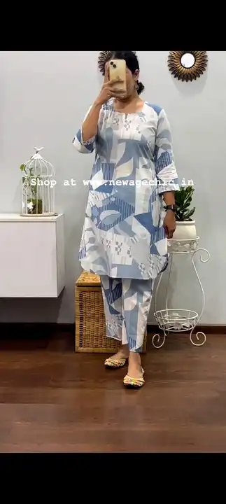 *New lounch*

Enjoy your Summer with our amazing  Printed soft kurta cord set 🥰
With trendy colour. uploaded by business on 9/23/2023