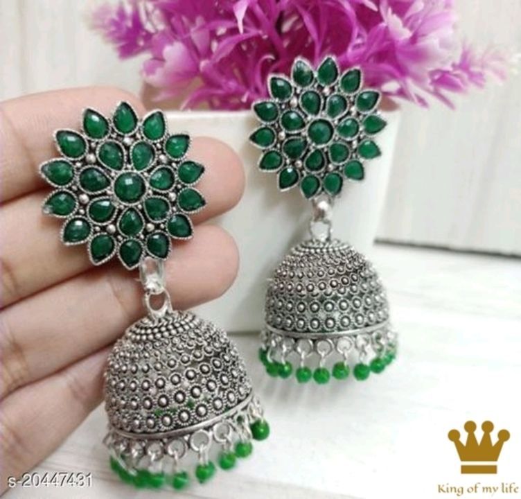 Post image Oxidised earrings 
Pp280
Cod available 
Free shipping 
Return available