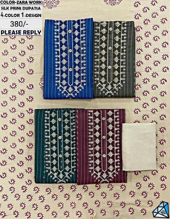 Kohinoor Cotton Suit material  uploaded by Mysore cloth depot  on 9/23/2023