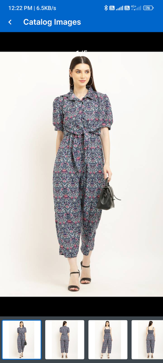 Women printed jumpsuit uploaded by BHAVIK COLLECTION on 9/23/2023