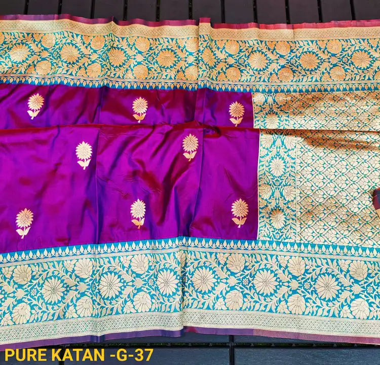 Pure katan silk saree  uploaded by business on 9/23/2023