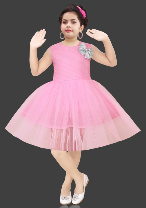 Cute Funky girls frock and dresses only Pink colou uploaded by business on 9/23/2023