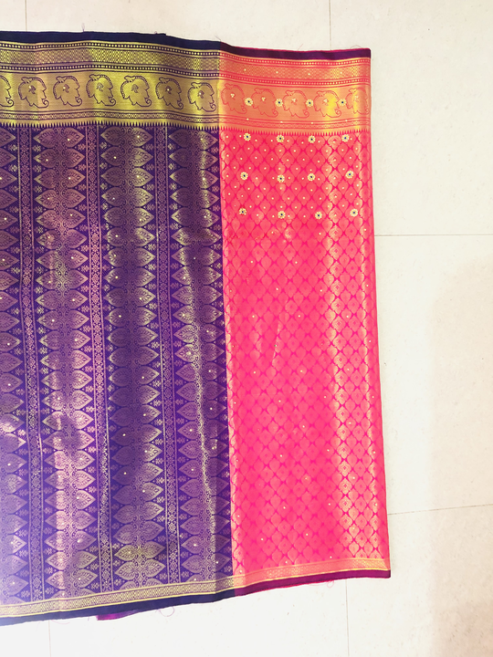 New kanjivaram silk saree with Copper zari uploaded by Banarasi saree on 9/23/2023