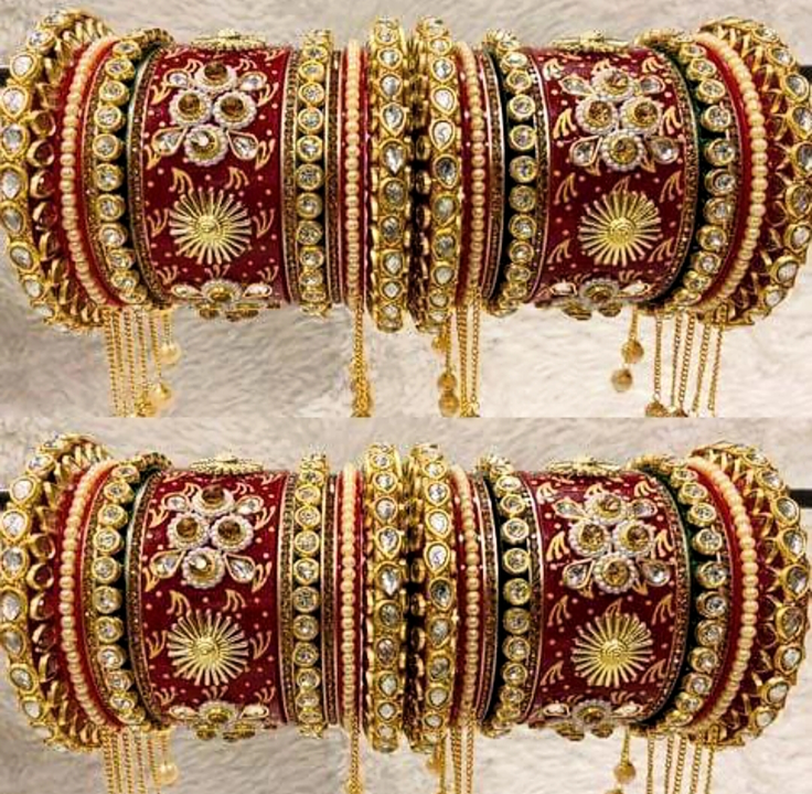 Rajwadi Chooda For Wedding 4 Set  Box uploaded by M.S bangles on 9/23/2023