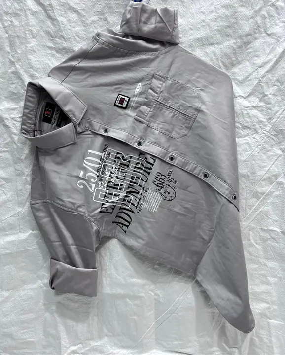 Single pocket shirt double satin laekra  shirt uploaded by S m enterprise  on 9/23/2023