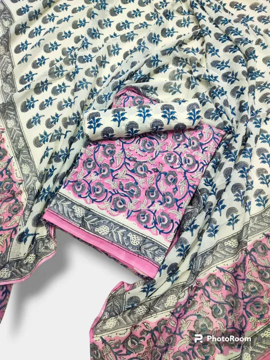 Hand Block Jaipuri Cotton Suits uploaded by Star Batik Print on 9/23/2023
