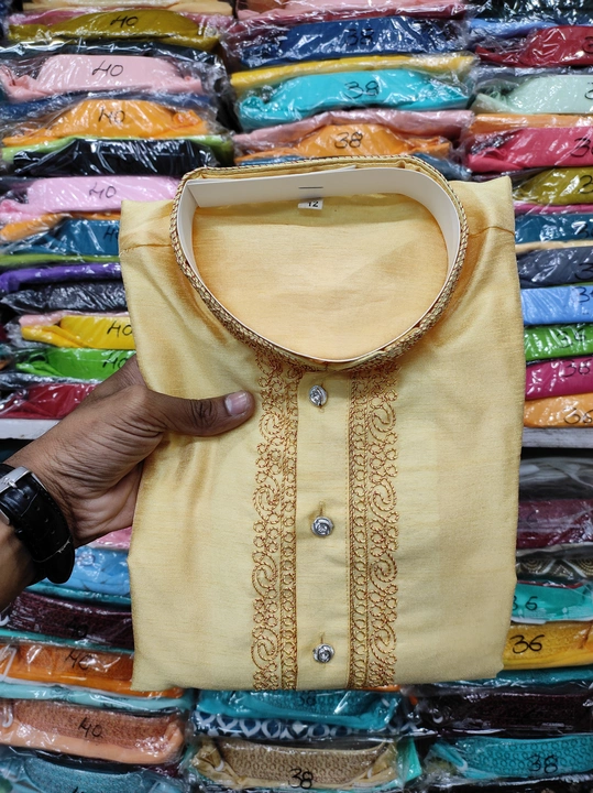 Kids Cotton Silk Kurta Pyjama uploaded by Devendra Collection on 9/23/2023