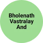 Business logo of Bholenath vastralay and General Store